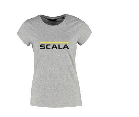 T-Shirt Skoda Scala gris femme