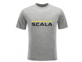 T-Shirt Skoda Scala gris Homme xl