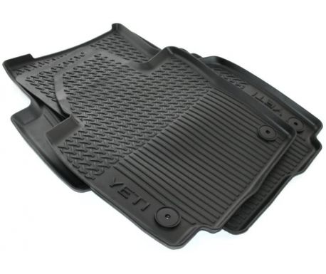 Jeu de 4 Tapis Caoutchouc pour Skoda Yeti 