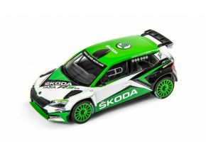 Miniature Skoda Fabia R5 Evo vert blanc