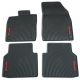 Jeu de 4 Tapis caoutchouc Enyaq Noir/rouge