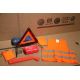 Kit securité urgence avece gilet orange et trousse secours