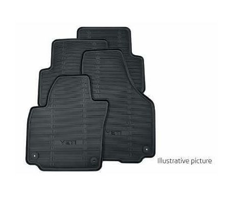 Jeu de 4 Tapis Caoutchouc pour Skoda Yeti