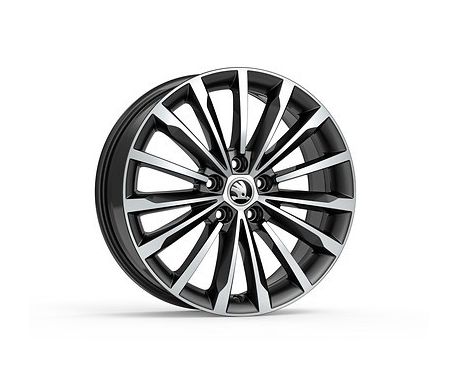 Jante aluminium noir métallisé 18" Kodiaq 