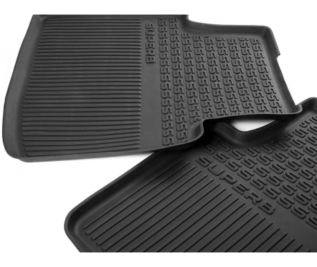 Tapis en caoutchouc - arrière Skoda Superb 2015-