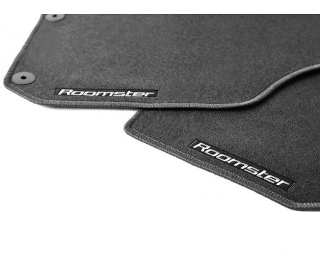  Jeu de 4 tapis textile, noir Roomster 2011-2015